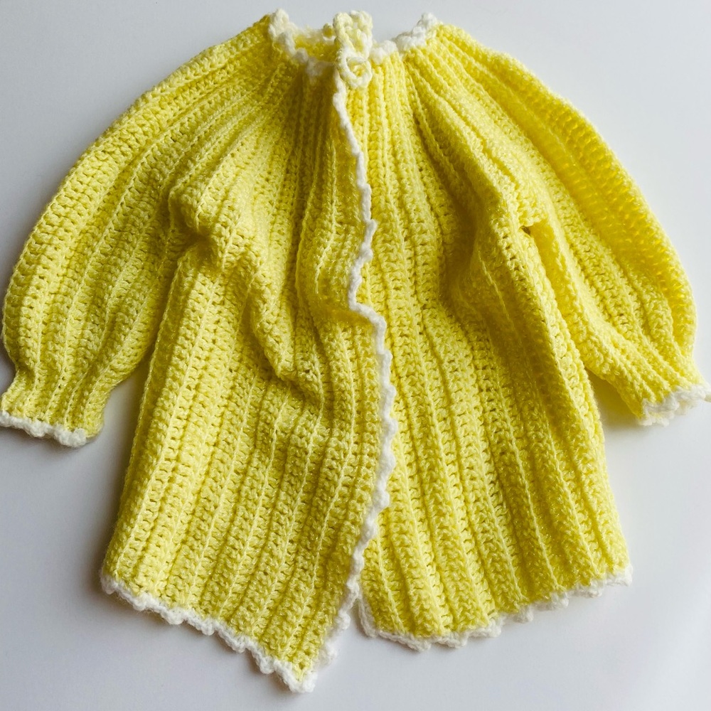 Handmade Vintage Yellow Sweater